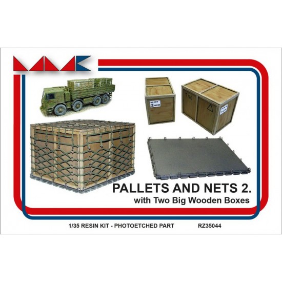 1/35 Pallets & Nets 2 - Big Wooden Boxes (2pcs)