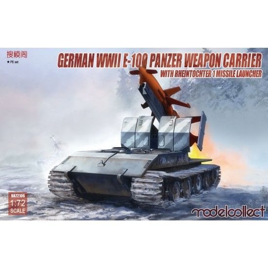1/72 German E-100 Panzer Weapon Carrier w/Rheintochter 1 Missile Launcher