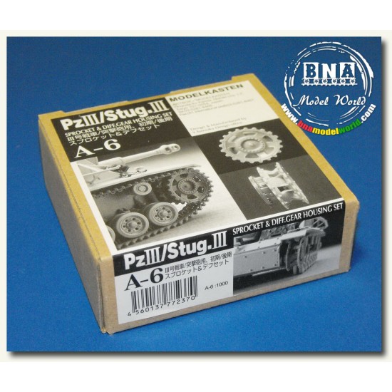 1/35 Panzer III/Stug.III Sprocket & Gear Housing Set