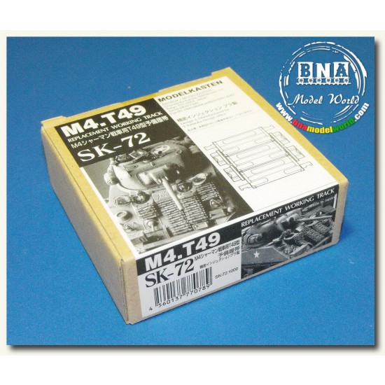 Workable Track Set for 1/35 M4 Sherman T49 (with Spare Track Brackets)