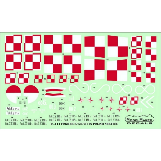 1/48 Fokker E.V/D. VII in Polish service (decal)