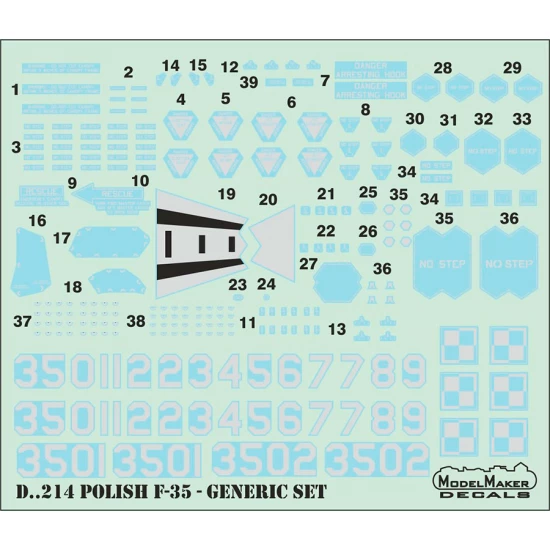 1/48 Polish F-35 Generic set (decal)