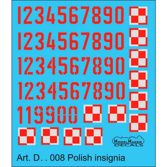 1/72 MiG-21 Polish Insignia (decal)
