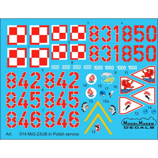 1/72 MiG-23UB in Polish service (decal)