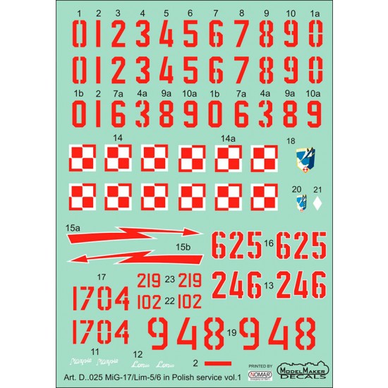 1/72 MiG-17/Lim-5/6 in Polis service vol.1 (decal)
