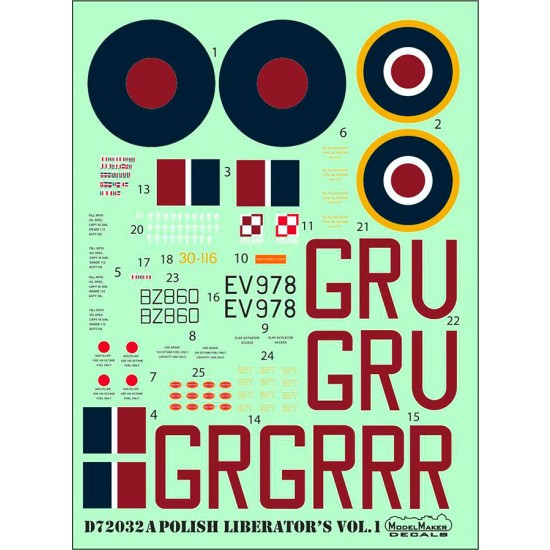 1/72 Polish Liberators vol.1 (decal)
