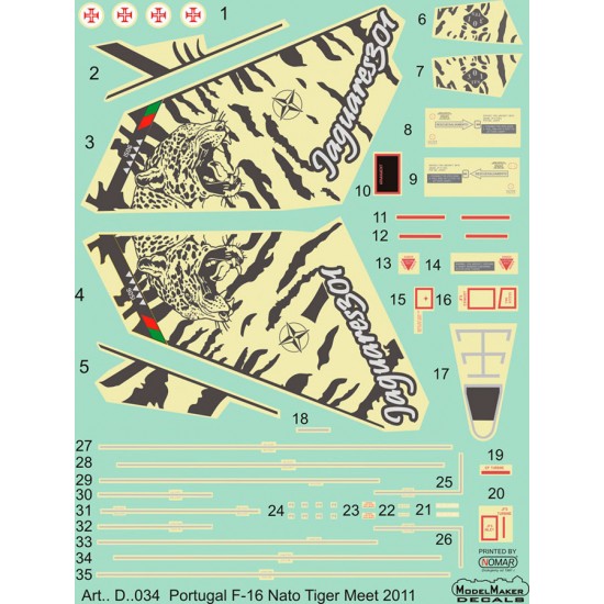 1/72 Portuguese F-16 NTM 2011 (decal)