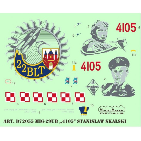 1/72 MiG-29 UB (4105) Stanislaw Skalski (decal)