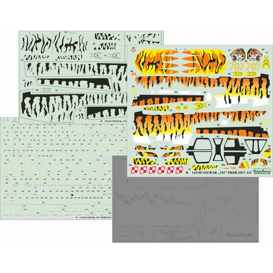 1/72 Su-22UM-3K 707 Tiger 2017 (decal)