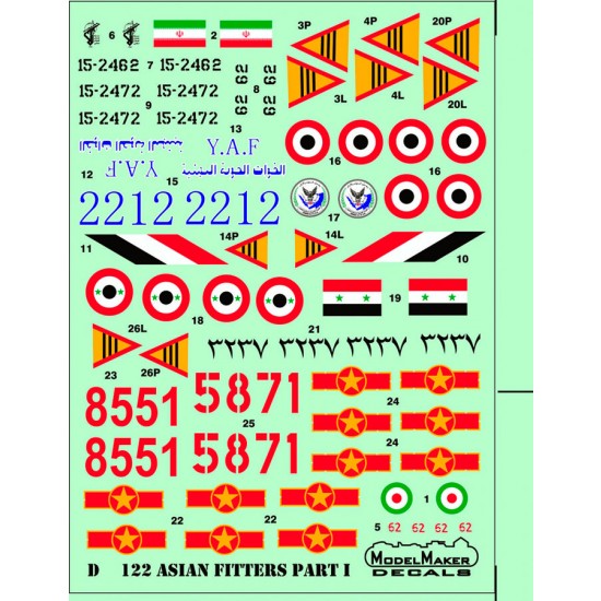 1/72 Asian Fitters Part I (decal)