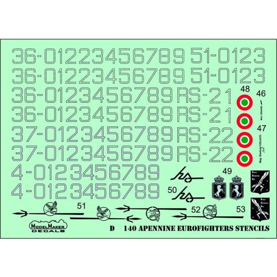 1/72 Apennine Eurofighters Generic set (decal)
