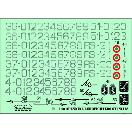 1/72 Apennine Eurofighters Generic set (decal)