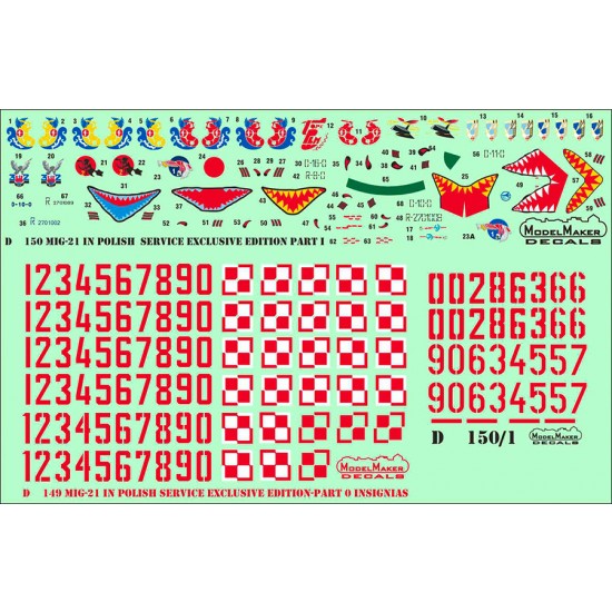 1/72 MiG-21 in Polish service Exclusive Edition part I (decal)