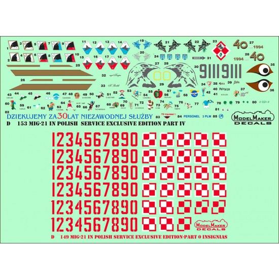 1/72 MiG-21 in Polish service Exclusive Edition part IV (decal)