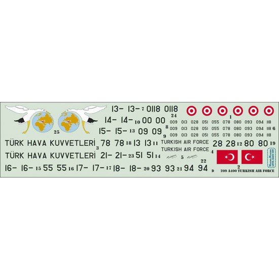 1/72 A400 Turkish AF Decals