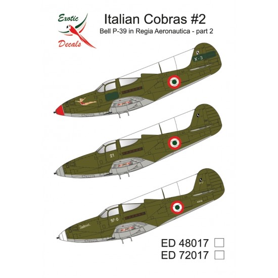 1/48 Italian Cobras #2 - Bell P-39 in Regia Aeronautica - part 2 (decal)