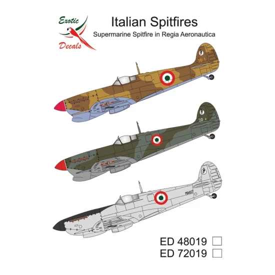 1/48 Italian Spitfires -Supermarine Spitfire in Regia Aeronautica (decal)