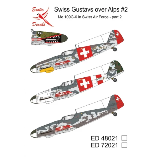1/48 Swiss Gustavs over Alps #2 - Me 109G-6 in Swiss AF - part 2 (decal)