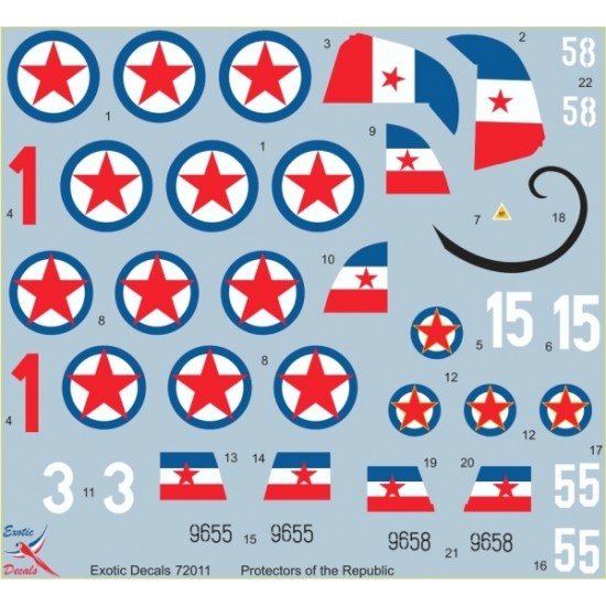 1/72 Protectors of the Republic - Me 109G in Yugoslav service (decal)