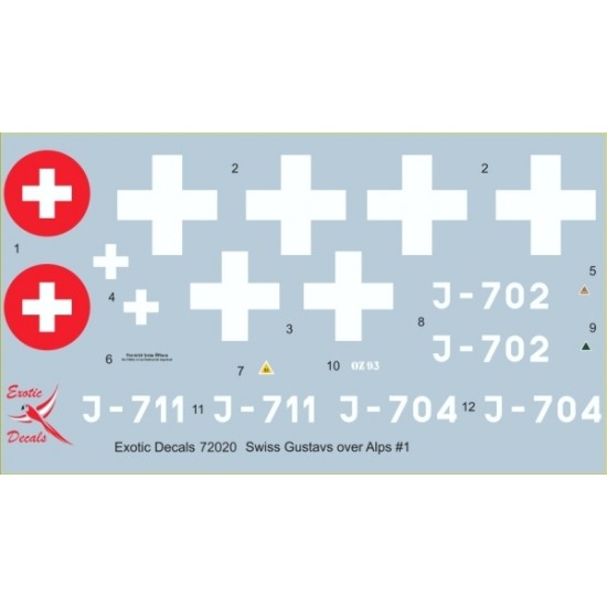 1/72 Swiss Gustavs over Alps #1 - Me 109G-6 in Swiss AF - part 1 (decal)