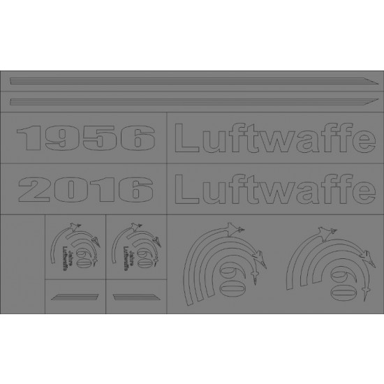 1/32 Eurofighter Tryphoon 60 Years Luftwaffe TLG 74 (mask and decal)