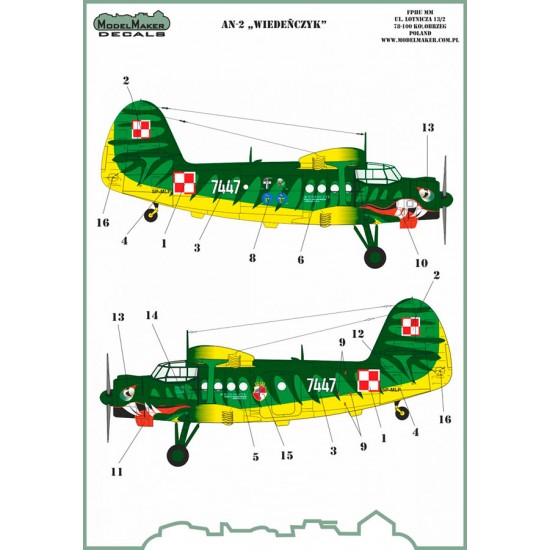 1/72 An-2 Wiedenczyk (mask and decal)