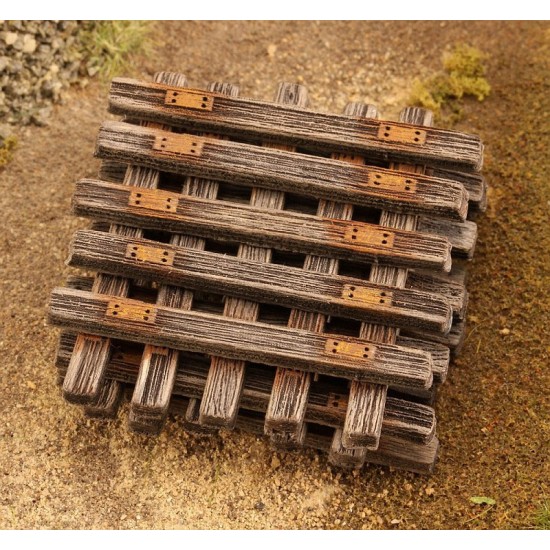 TT Scale 1/120 Old Wooden Sleepers