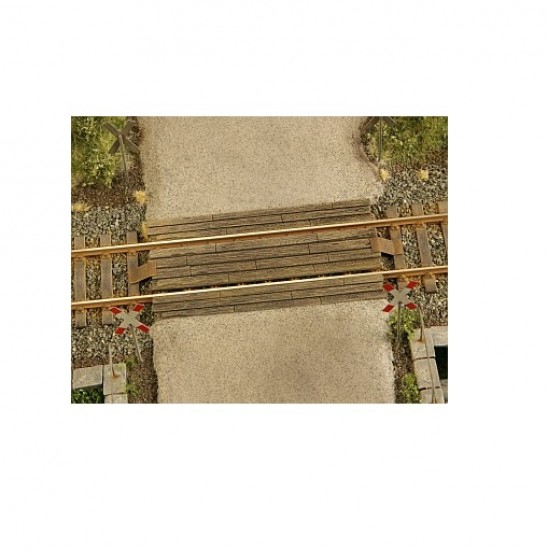 TT Scale 1/120 Wooden Rail Crossing (3pcs)