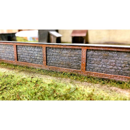 TT Scale Stone Wall/Fence (Height approx. 19 mm)