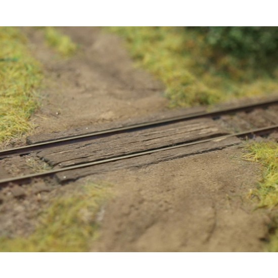 1/144, 1/160 Wooden Rail Crossing (6pcs)