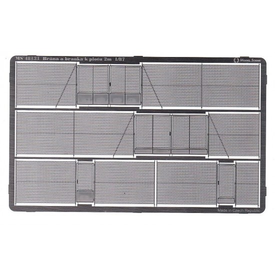 1/72 Chain Mesh Gates (2 big & 2 small) & Fences (length: 312mm)
