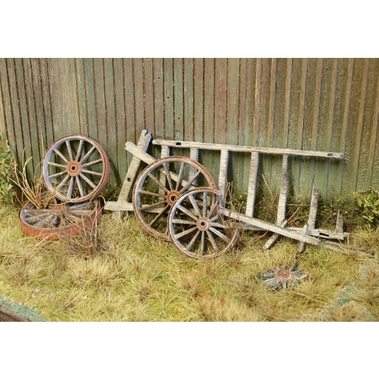 1/72 1/87 Torso of Hay Wagon (unpainted wooden parts)