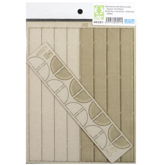 HO Scale Pavements - Square Tile Pattern