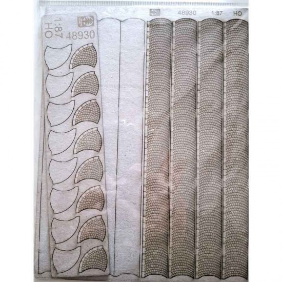 HO Scale Pavement - Fan Pattern (Setts)