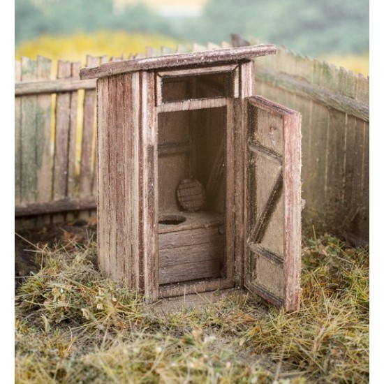N Scale Outhouse