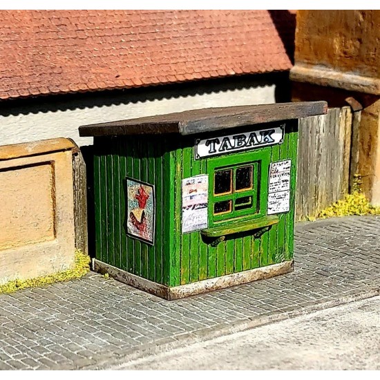 HO Scale Wooden Kiosk