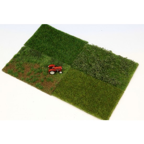 Grass Mat Starter Pack No. 1 (4 mats, each size: 145 x 95mm)