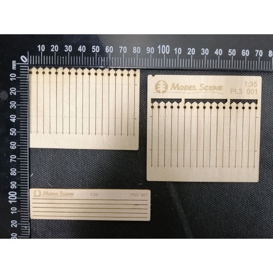 1/32, 1/35 Wooden Fence Type - 1 (laser cut, 2 sheets)