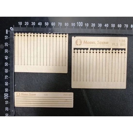 1/32, 1/35 Wooden Fence Type - 1 (laser cut, 2 sheets)