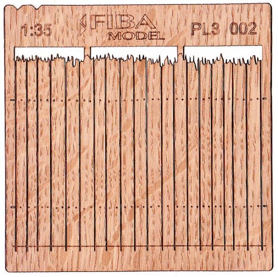 1/32, 1/35 Wooden Fence Type - 2 (laser cut, 2 sheets)
