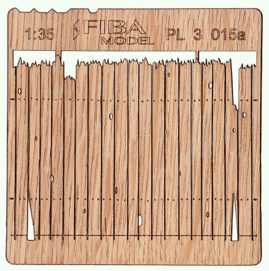 1/32, 1/35 Wooden Fence Type - 15 (laser cut, 2 sheets)