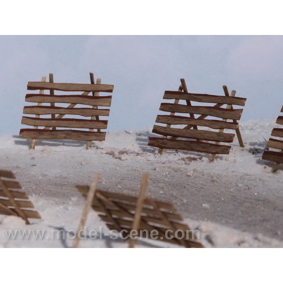 HO Scale 1/87 1/72 Snow Fences