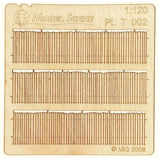 1/120 Rough Cut Cedar Privacy Fence I. Type 2