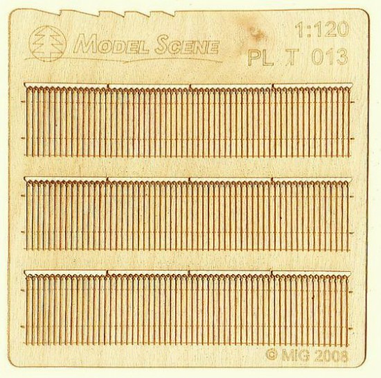 1/120 Decorative European Wooden Fence Type 13