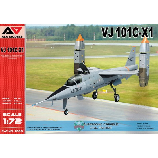 1/72 EWR VJ 101C-X1 Supersonic-Capable VTOL Fighter