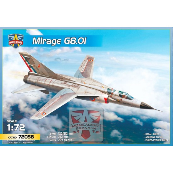 1/72 Mirage G8.01 Experimental Fighter with Variable-Sweep Wing