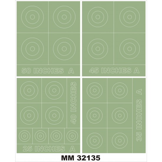 1/32 RAF Roundels Type A Paint Mask