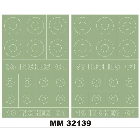 1/32 RAF Roundels Type C1 Paint Mask