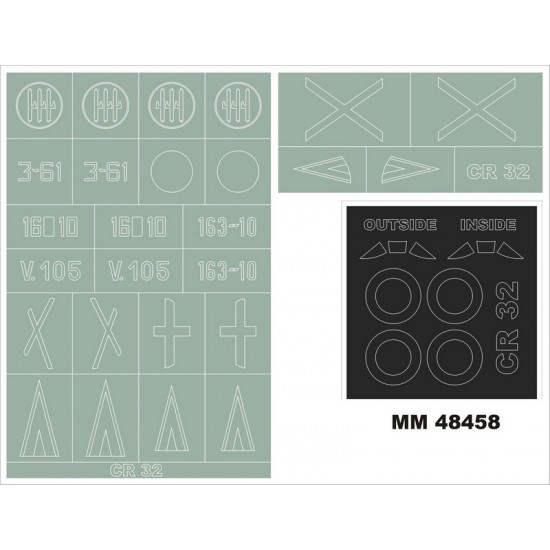 1/48 Fiat CR.32 Paint Mask for Special Hobby kit #48182