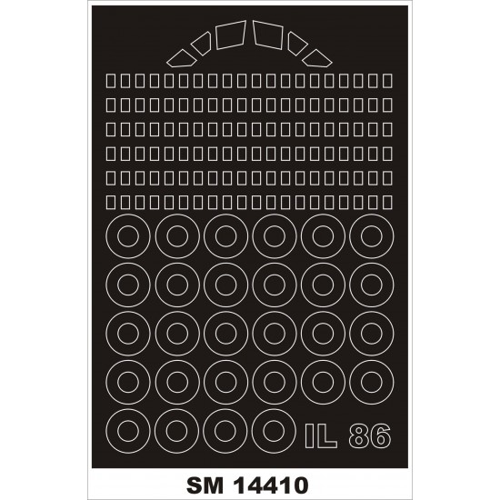 1/144 IL-86 Paint Mask for Revell kit (outside)